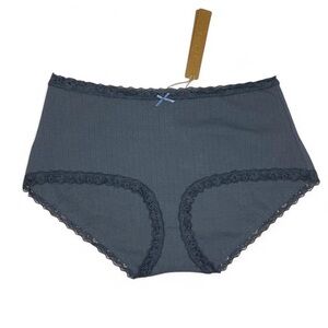 SKIMS POINTELLE LACE BOY SHORT ZIRCON